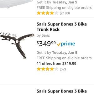 Bike rack (saris 3 bike rack)